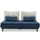 ソファ Isra 3P＋背x2 BL、GY/BL 設置付 メーカー直送▼返品・キャンセル不可【他商品との同時購入不可】