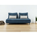 ソファ Isra 3P＋背x2 GY、BL/GY 設置付 メーカー直送▼返品・キャンセル不可【他商品との同時購入不可】