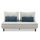 ソファ Isra 2.5P＋背x2 GY、GY/BL設置 メーカー直送▼返品・キャンセル不可【他商品との同時購入不可】