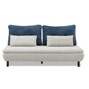 ソファ Isra 2P＋背x2 GY、BL/GY 設置 メーカー直送▼返品・キャンセル不可【他商品との同時購入不可】