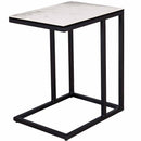 サイドテーブル Granada セラミックホワイトクォーツ メーカー直送▼返品・キャンセル不可【他商品との同時購入不可】