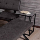 サイドテーブル Granada セラミックホワイトクォーツ メーカー直送▼返品・キャンセル不可【他商品との同時購入不可】