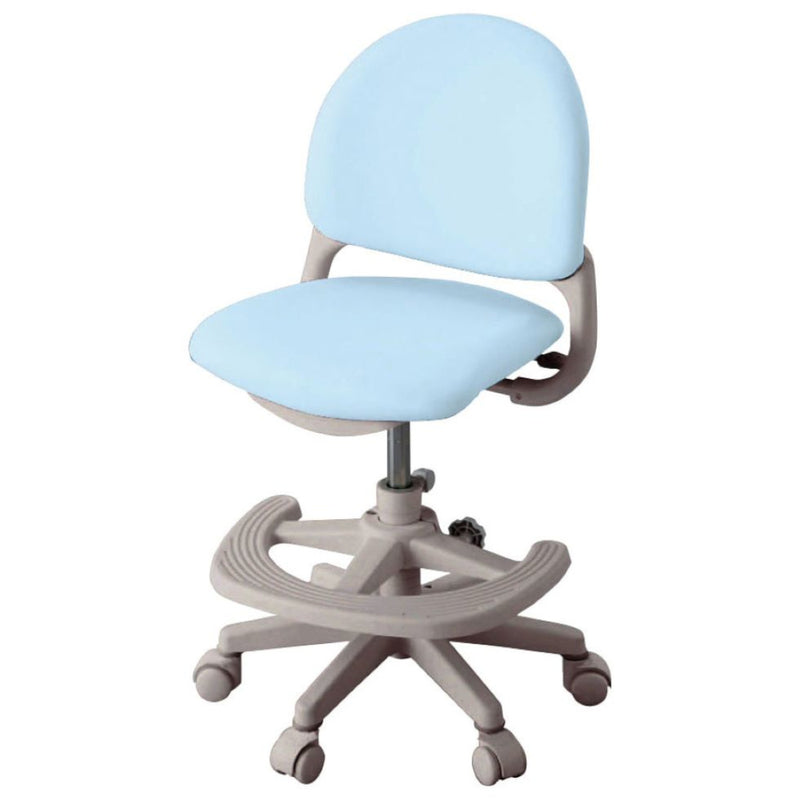 ベストフィットチェア ライトブルー 回転チェア 安定性 PVC メーカー直送 ▼返品・キャンセル不可【他商品との同時購入不可】