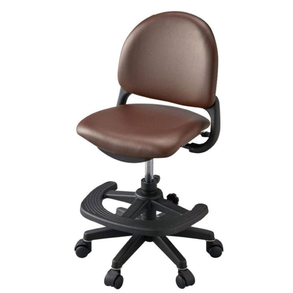 ベストフィットチェア ブラウン 回転チェア 安定性 PVC メーカー直送 ▼返品・キャンセル不可【他商品との同時購入不可】