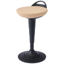 スツール ベージュ ファブリック 座面スイング 座面昇降 メーカー直送 ▼返品・キャンセル不可【他商品との同時購入不可】