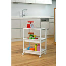 和泉化成 ワイドワゴン3段 ホワイト