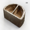 コンクリート踏み台 擬木S 1334838  メーカー直送 ▼返品・キャンセル不可【他商品との同時購入不可】