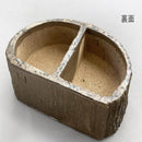 コンクリート踏み台 擬木M 1334846  【直送品】 返品・キャンセル・他商品と同時購入は不可