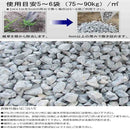 雑草抑制 タイヤにやさしい 駐車場のジャリ 約15kg×8袋 メーカー直送 ▼返品・キャンセル不可【他商品との同時購入不可】kg