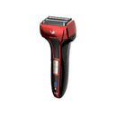 マクセル 往復式シェーバー 5枚刃 USB充電 交流式 本体丸洗い レッド IZF-V553W-R  1台