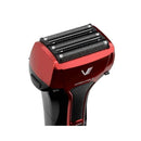 マクセル 往復式シェーバー 5枚刃 USB充電 交流式 本体丸洗い レッド IZF-V553W-R  1台