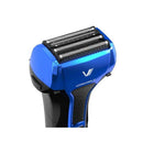 マクセル 往復式シェーバー 4枚刃 USB充電 交流式 本体丸洗い ブルー IZF-V543W-A 1台