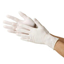 川西工業 天然ゴム使いきり手袋 ナチュラル Sサイズ 粉なし 50枚入り