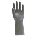 川西工業 やわらかいビニール手袋 薄手 グレー L 1双