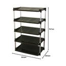 平和工業 クリスタルシューズラックワイド5段 1個