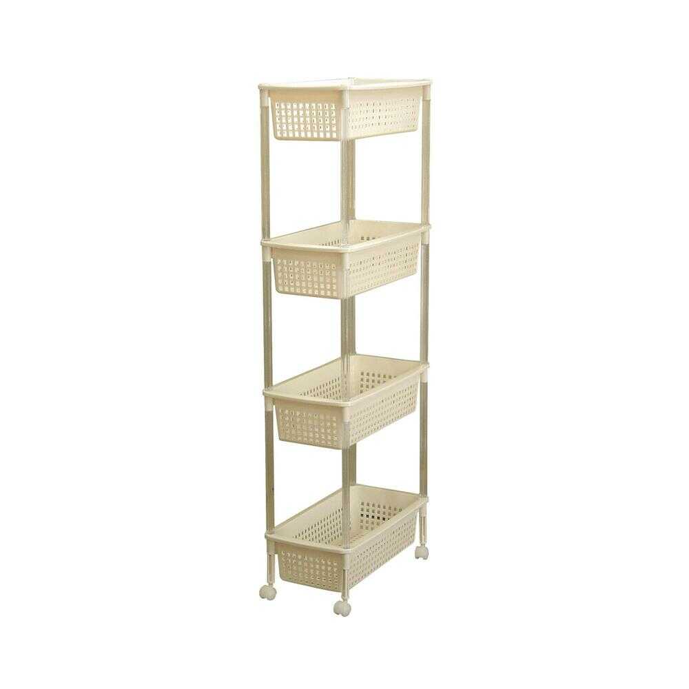 平和工業 バスケットワゴンスリム4段 1個 | サンドラッグ Online Store