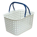 平和工業 ドットバスケット浅型 ホワイト