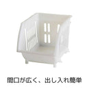 平和工業 積み重ねバスケットスリム ホワイト