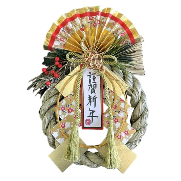 正月飾り 秀〆 リース（金寿春） 1個入り ▼返品不可