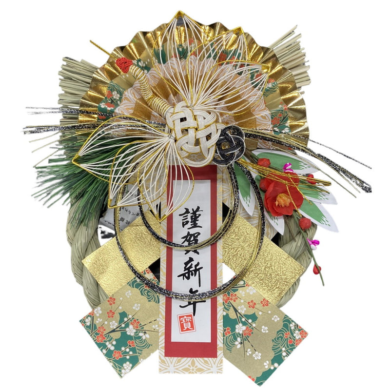 正月飾り 秀〆 リース（かすが） 1個入り ▼返品不可