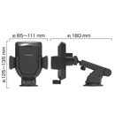 カシムラ 自動開閉式 ワイヤレス充電ホルダー FMトランスミッター付 吸盤取り付け KW48