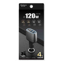 カシムラ DC-120W USB4ポート C2A2 DC076