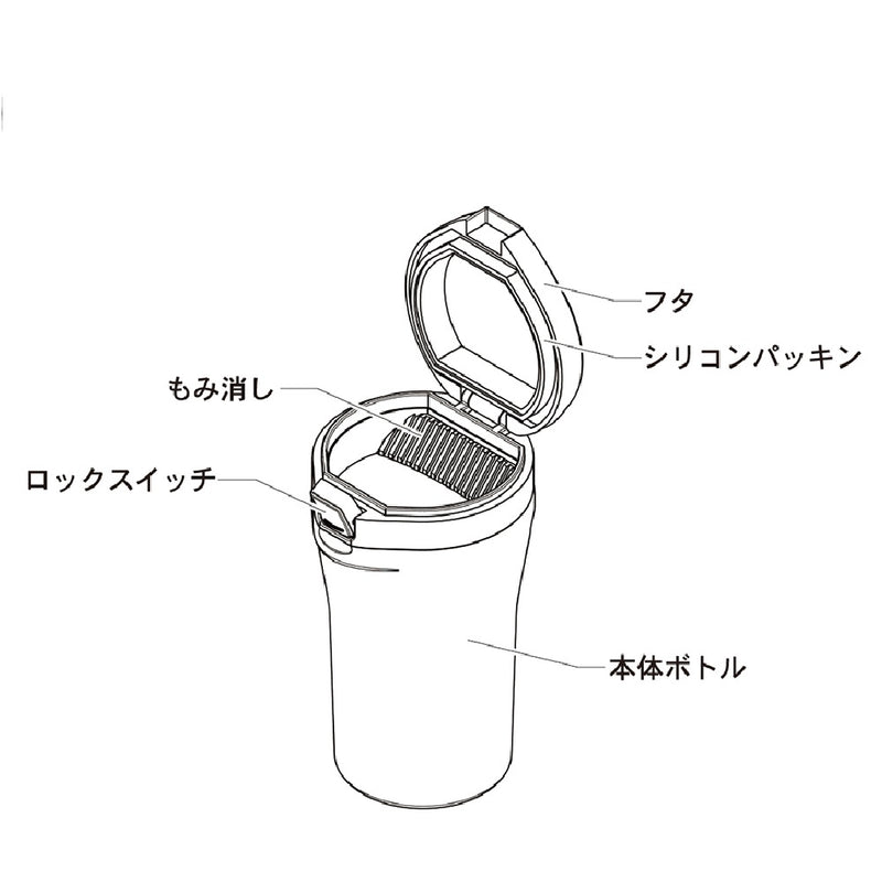 カシムラ 密閉＆大容量ボトルアッシュ AK224