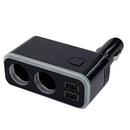 柏村2直插插座2USB4.8A带彩虹灯KX235