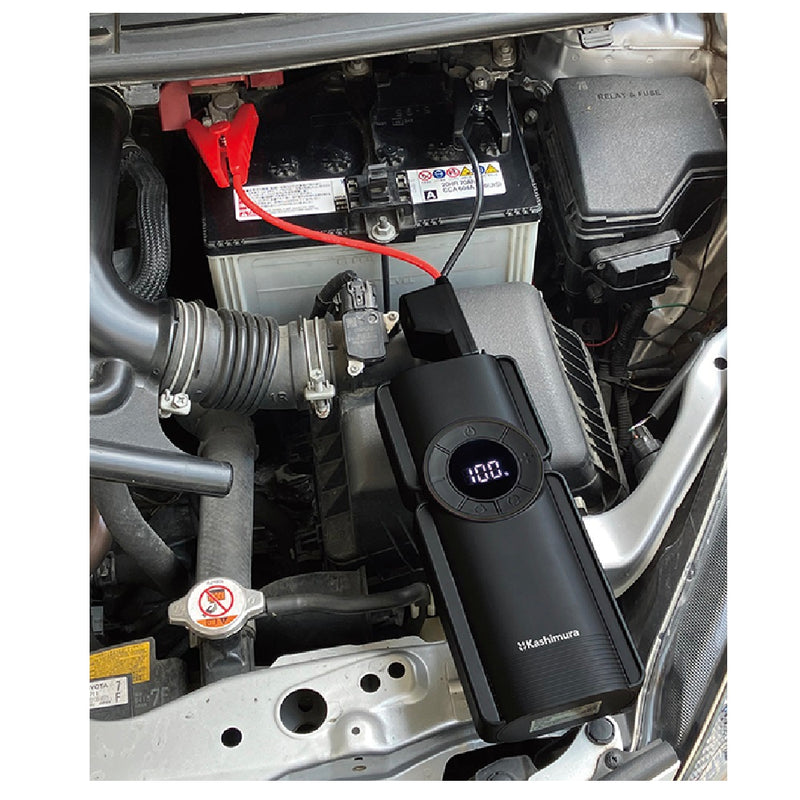 カシムラ 電動コンプレッサー付きジャンプスターター 8000mAh KD269