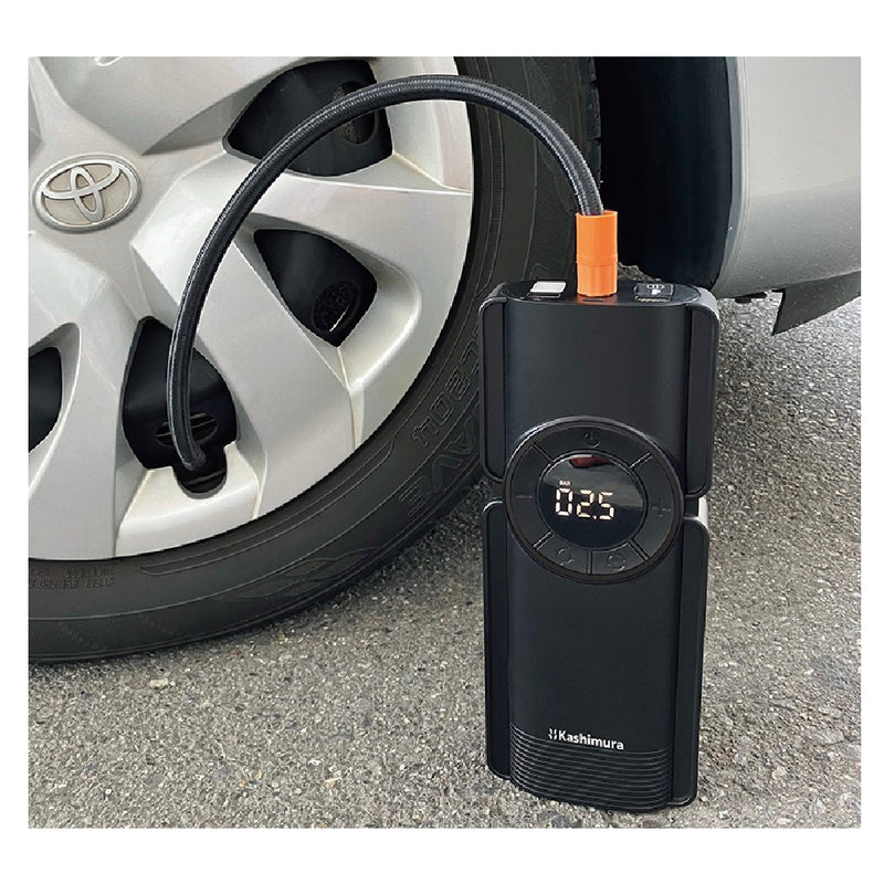 カシムラ 電動コンプレッサー付きジャンプスターター 8000mAh KD269