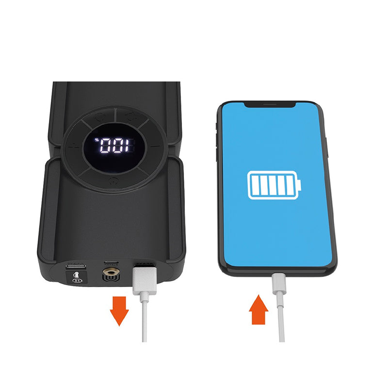 カシムラ 電動コンプレッサー付きジャンプスターター 8000mAh KD269