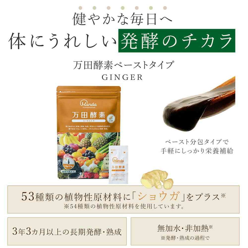 ◇万田酵素 GINGER 分包 2.5g×32包