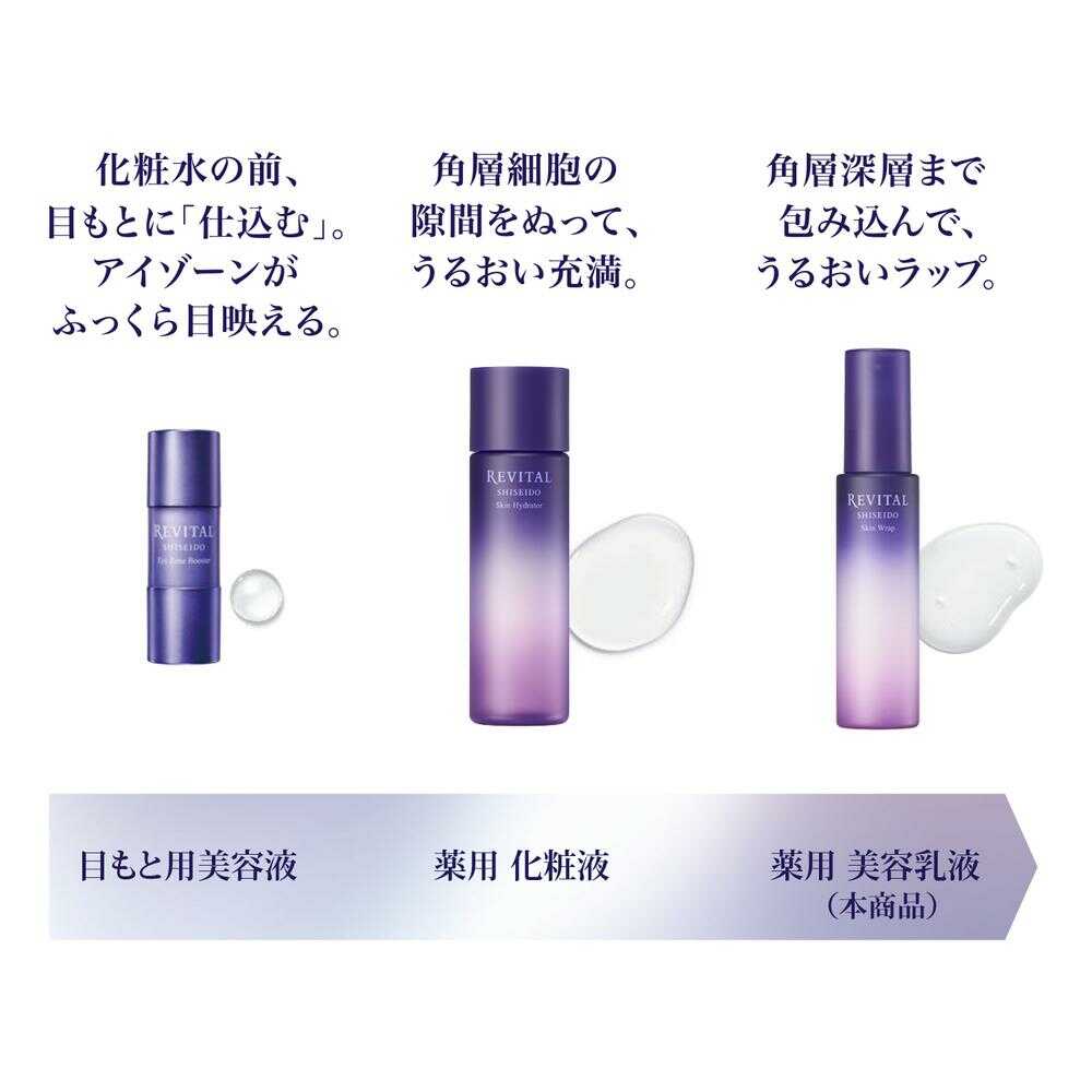 【送料無料/即納】  医薬部外品】リバイタル スキンラップ つめかえ用 80ml 乳液・ミルク