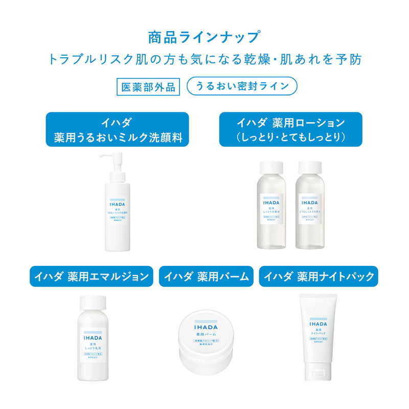 [Quasi-drug] Shiseido Ihada Medicated Moisturizing Milk Facial Cleanser  Refill 120ml