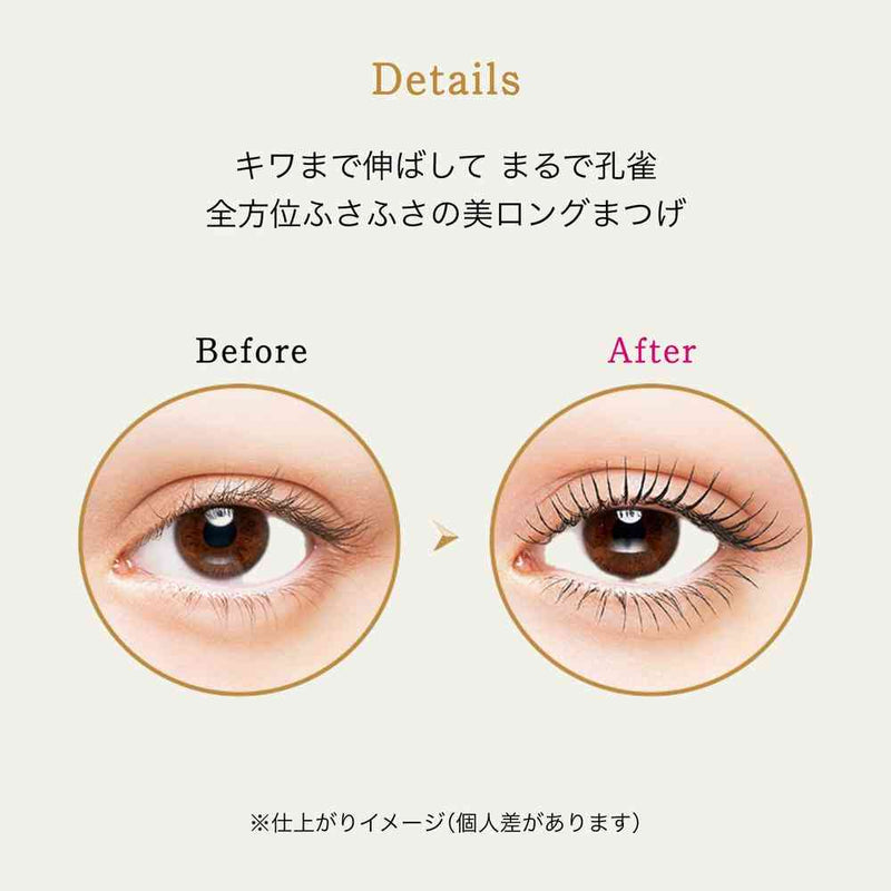 資生堂 マジョリカマジョルカ ラッシュエキスパンダー 孔雀ロング BK900 王女 ロゼブラック 6g