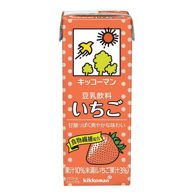 ◆キッコーマン 豆乳飲料 いちご 200ml