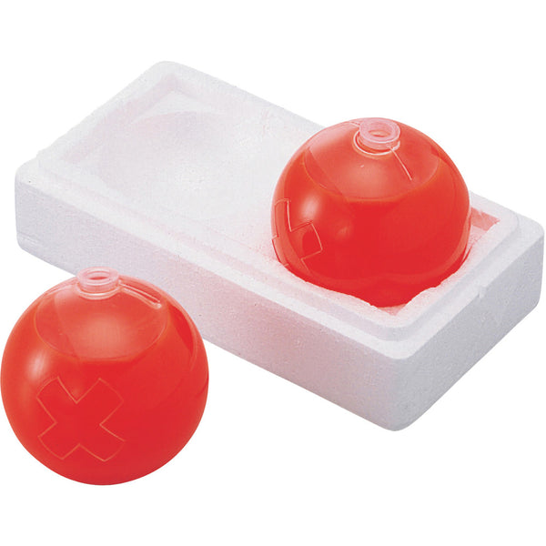 緑十字 防犯用カラーボール（スカットボール） 赤 60mmΦ メーカー直送 ▼返品・キャンセル不可【他商品との同時購入不可】
