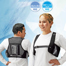 緑十字 ピタッと冷却ベスト 予備保冷剤付き ブラック フリー メーカー直送 ▼返品・キャンセル不可【他商品との同時購入不可】