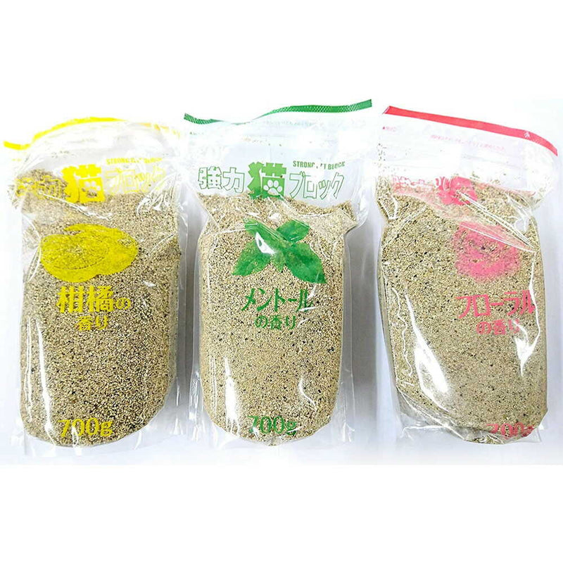 welzo 強力猫ブロック（粒状タイプ） 700g×3種