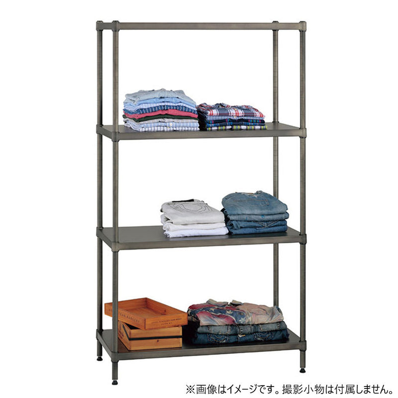 エレクター ベーシックシリーズ ヴィンテージエディション ソリッドシェルフW900xD450mm シルバー B1836VSLD1