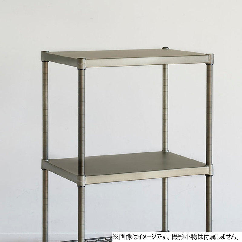 エレクター ベーシックシリーズ ヴィンテージエディション ソリッドシェルフW900xD450mm シルバー B1836VSLD1