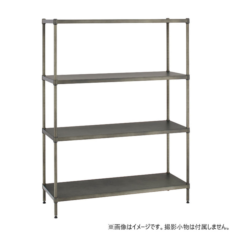 エレクター ベーシックシリーズ ヴィンテージエディション ソリッドシェルフW900xD450mm シルバー B1836VSLD1