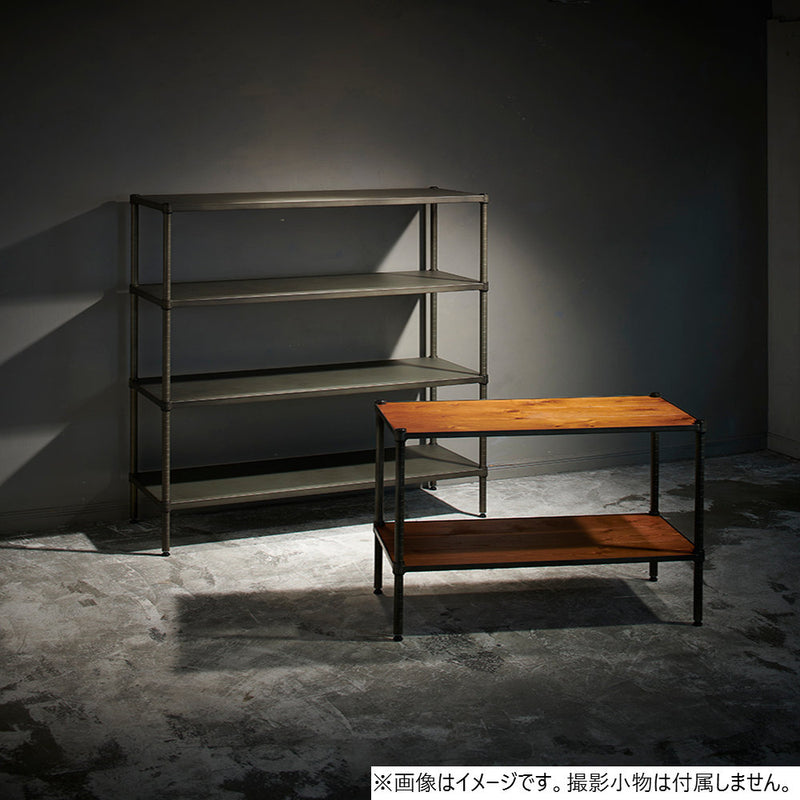 エレクター ベーシックシリーズ ヴィンテージエディション ソリッドシェルフW900xD450mm シルバー B1836VSLD1