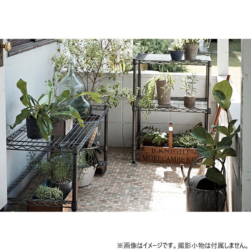 エレクター ベーシックシリーズ ヴィンテージエディション ワイヤーシェルフ W900xD450mm シルバー B1836VSS1