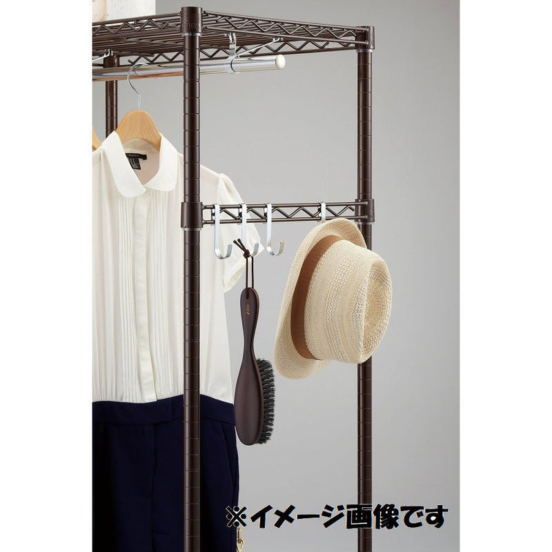 エレクター ベーシックシリーズ ハンガーレール 450mm用 ブラック （2本入） BA118B