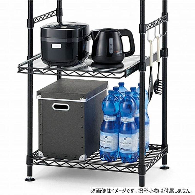 エレクター ベーシックシリーズ ハンガーレール 900mm用 ブラック BA136B