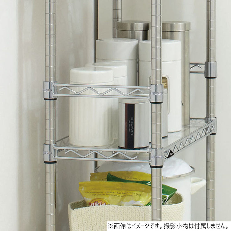 エレクター ベーシックシリーズ ハンガーレール 450mm用 クローム （2本入） BA118C