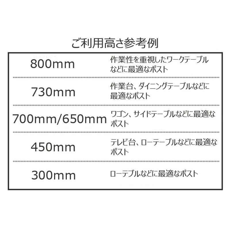 エレクター ベーシックシリーズ ポール 1000mm ホワイト B40PW2 2本入