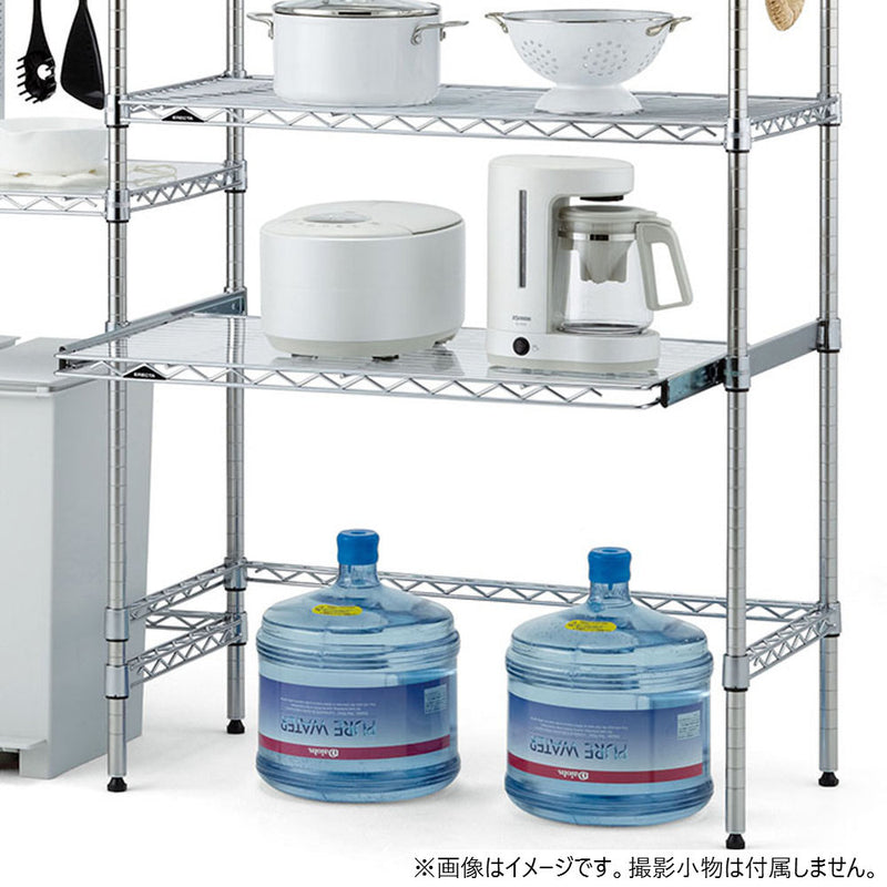 エレクター ベーシックシリーズ スライディングシェルフ W750xD450mm クローム BSL1830C