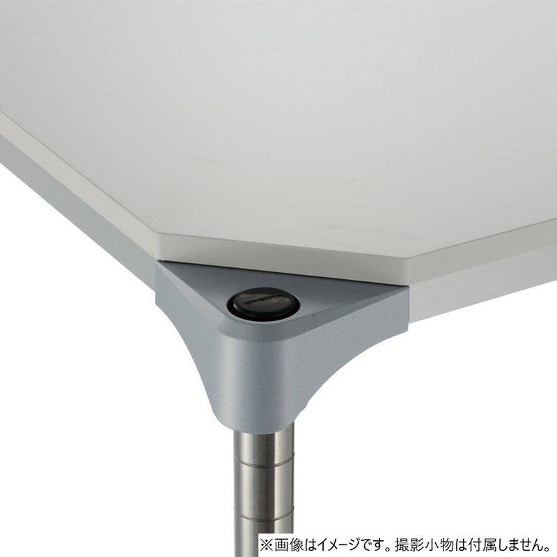 エレクター ベーシックシリーズウッドシェルフ W600xD450mm ホワイトウッド シルバーフレーム 棚用 B1824MWHS1